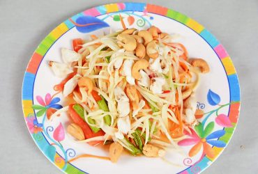 Som Tum papaya salad with blue crabmeat