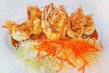 Fried Prawns With Fried Garlic